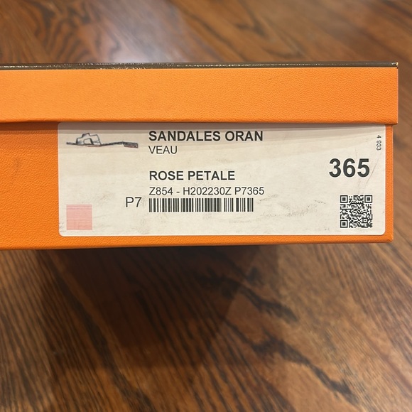 Hermes Pink Oran Slide Sandals - Picture 2 of 6